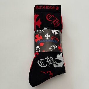 Chrome Hearts Stencil Socks
